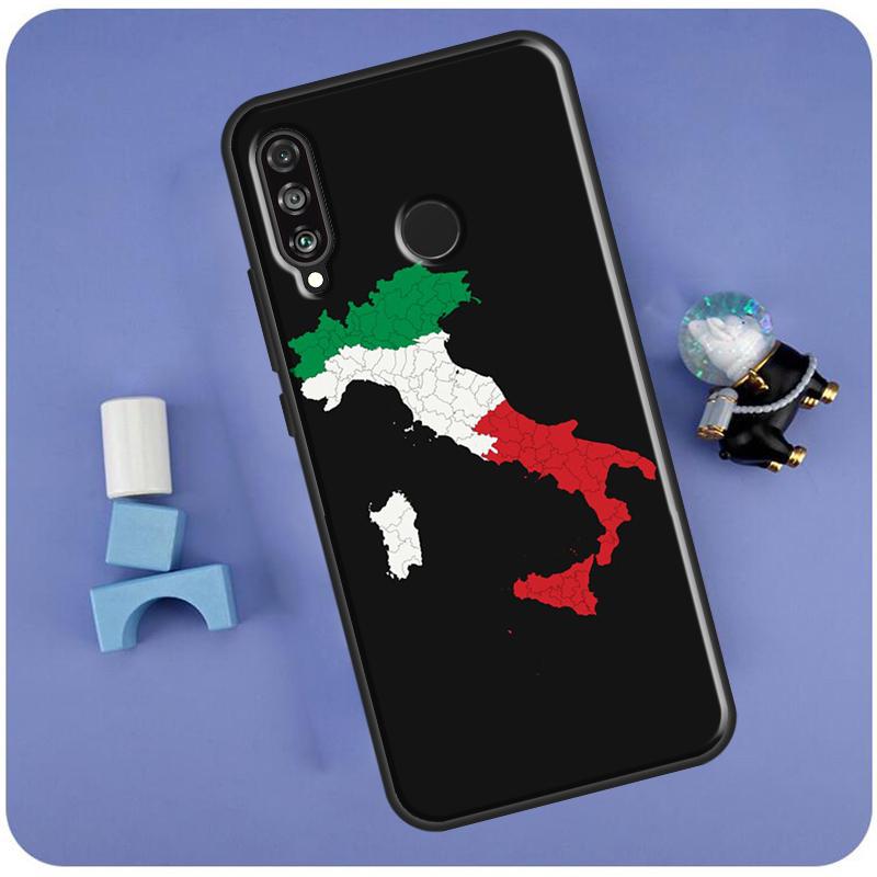 Italian Italy Flag For Huawei Nova Y60 Y61 Y70 Y72 Y73 Y90 Y91 12i 11i 3i 7i 8i 9 10 SE P20 P40 P30 Lite Case