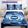 Brighton & Hove Albion Football Printed 3 Pieces Bedding Set, Comfortable Skin Friendly Bedroom Duvet Cover Set