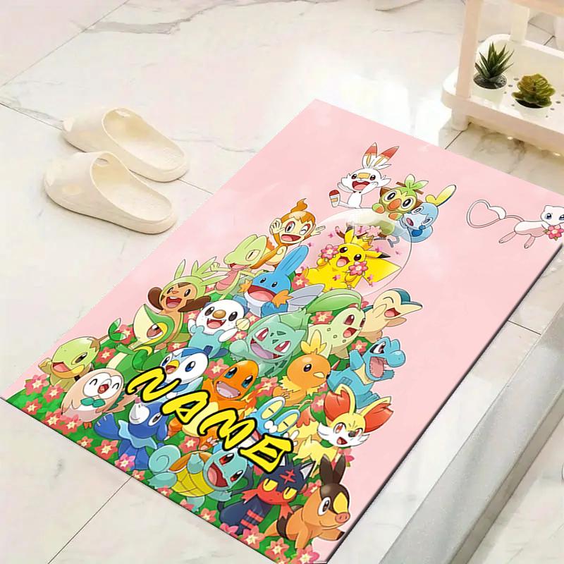 Custom 1Pc Pokemon Friends Forever Rug Office Carpet Indoor Outdoor Entrance Doormat Nonslip Soft And Comfortable Living Room D2915197