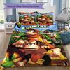 Retro Gorilla Game Pattern Bedding,Quilt Set Quilt Cover Pillowcase Home Birthday Gift (1*duvet Cover+2*pillowcase,without core)SSJT0917296