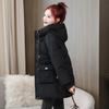 Solid Color Slant Pockets Zip-up Padded Jacket Coat, Casual Long Sleeve Hooded Warm Outerwear for Winter, Women's Clothing