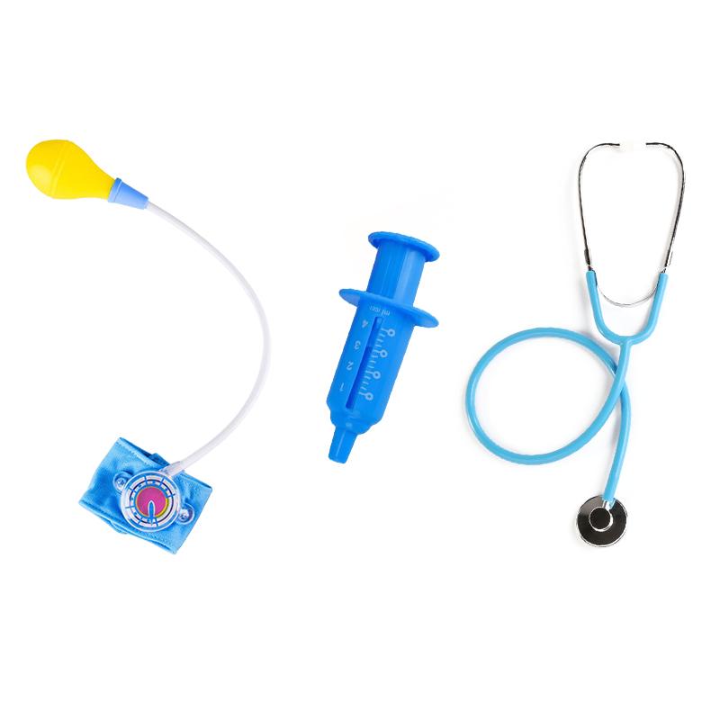 Little Doctor Nurse Cosplay DressUp Simulated Stethoscope Blood Pressure Moni Syringe  Halloween Party Interactive Game Prop ZYF