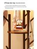 Solid Wood Rotating Floor Coat Rack - Vertical Clothes Hanger for Bedroom and Living Room