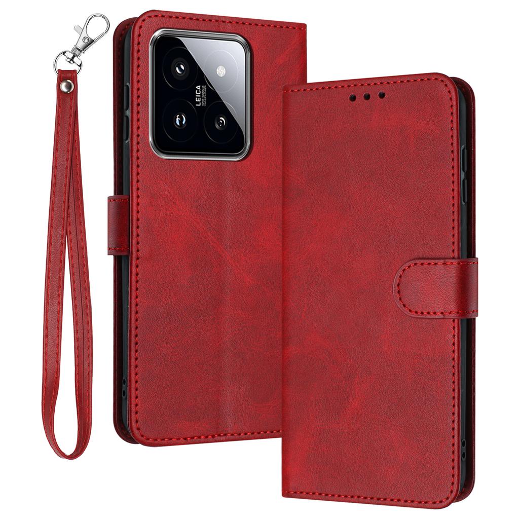 For Xiaomi 14 Case Full Protection Folding Stand Leather Phone Cover with Wallet