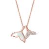 925 Sterling Silver Mermaid Tail Shell Necklace with Diamond Pendant for Women - Fashionable Clavicle Chain Jewelry