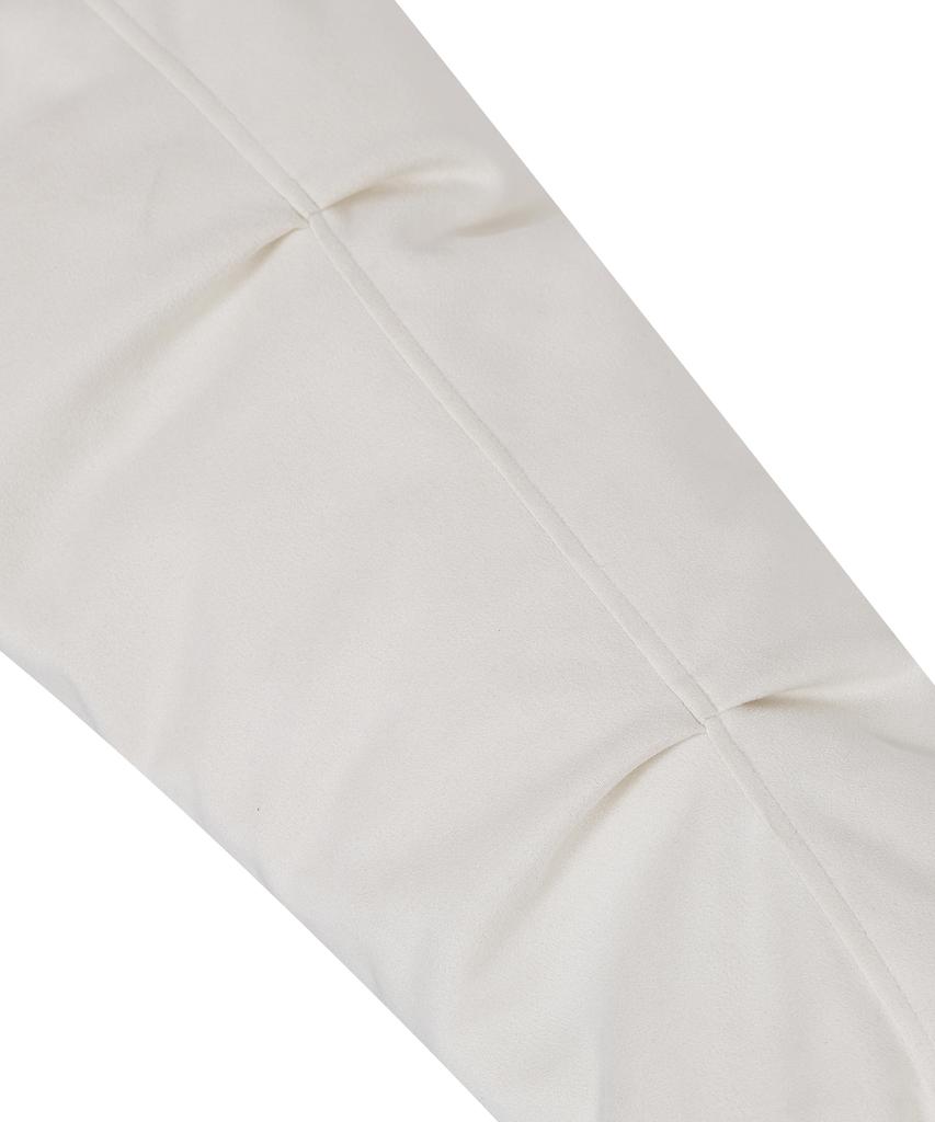 Standarderror 87-Stan103 Utility Collar Balloon Suede Short Padded Jacket Ivory