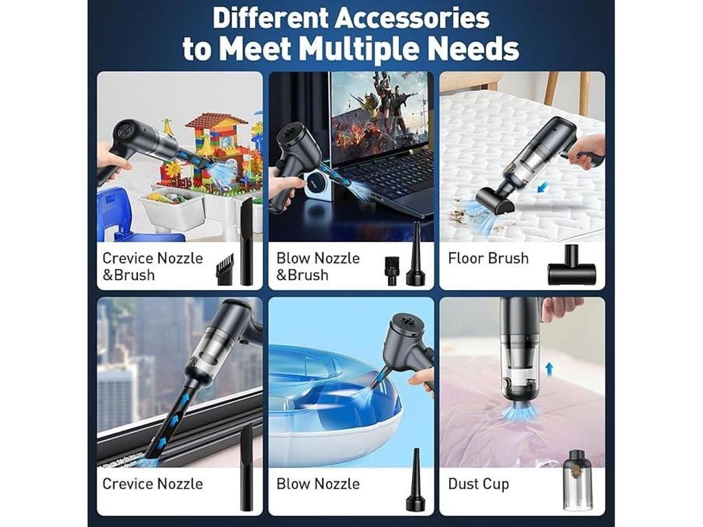 Cordless handheld vacuum cleaner brushless motor 12000PA suitable for home, car, office and pets