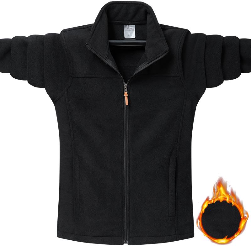 Otoño Invierno chaquetas de lana tácticas hombres sudaderas con capucha casuales abrigos chaqueta de bombardero de Deportes de caza para hombre
