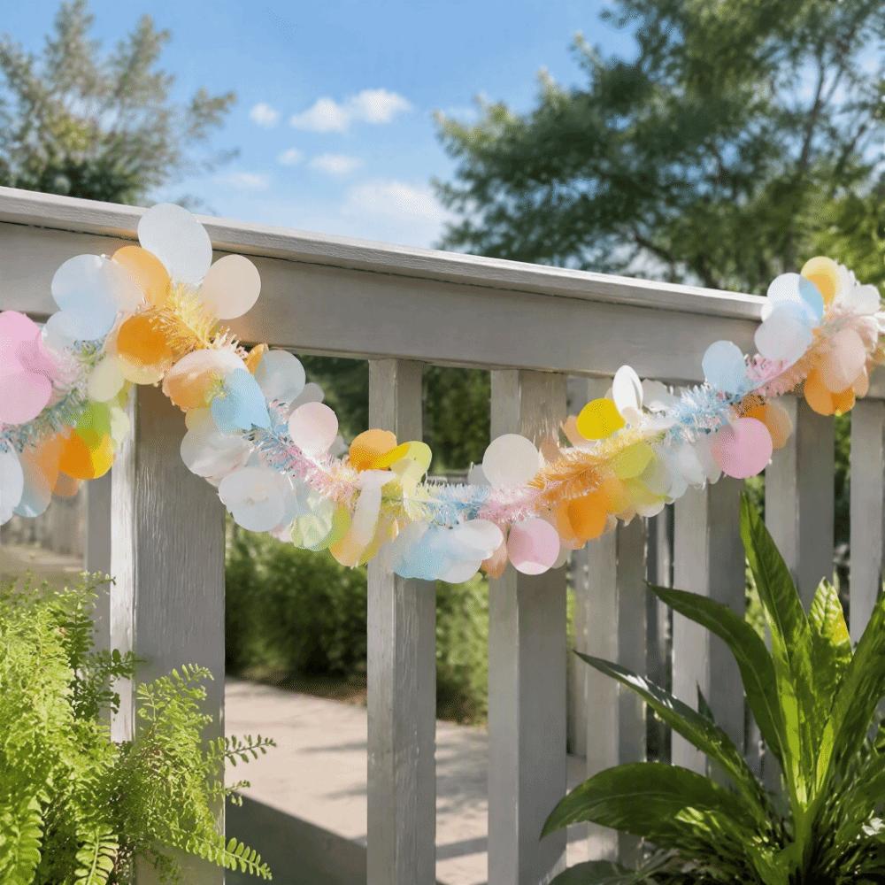 3D Shiny Metallic Foil Decorations DIY Festive Wedding Hanging Garland Wall Rail