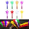 Varinha de Fada Brilhante Estrela de Cinco Pontas Varinha Atacado para Crianças Adultos Brincadeira ao Ar Livre de Verão Festa Suprimento Mercado de Pulgas 10PCS