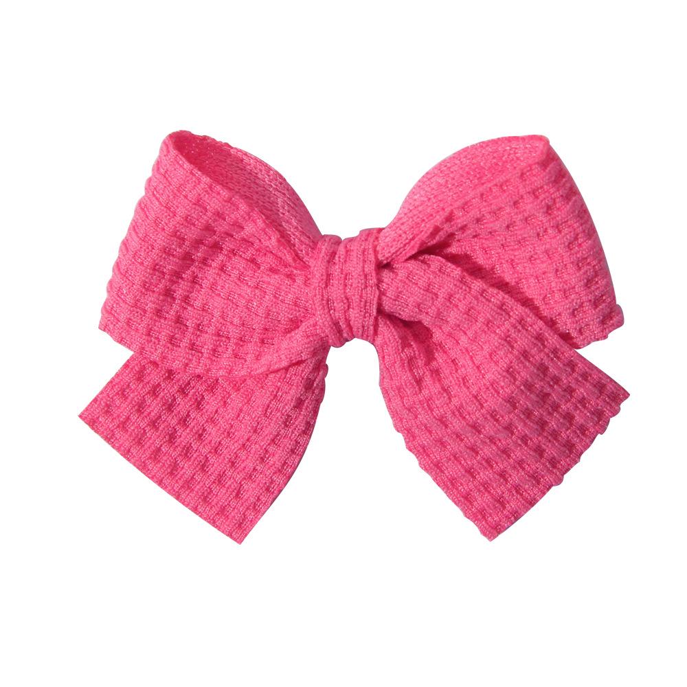 Popular Handmade Fabric Bow Hair Clips for Girls - Macaron Duckbill Style