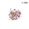 100Pcs ABS 1:300/1:200/1:150/1:100 Scale Mold Train Scenery Model Building People Figures DIY Character