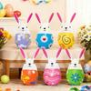 Cute Easter Rabbit Eggs Balloon Safe Inflatable Easter Eggs Funny Easter Inflatable Rabbit  Yard
