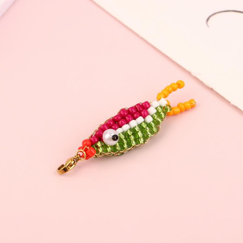 

1 шт. Красочная бусина Маленькая рыбка Подвеска Брелок Чехол для телефона Шармы для сумки Аксессуары для рюкзака Подвеска для сумки