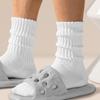 Candy Color Chunky Socks for Men and Women - Autumn/Winter Solid Slimming Long Socks