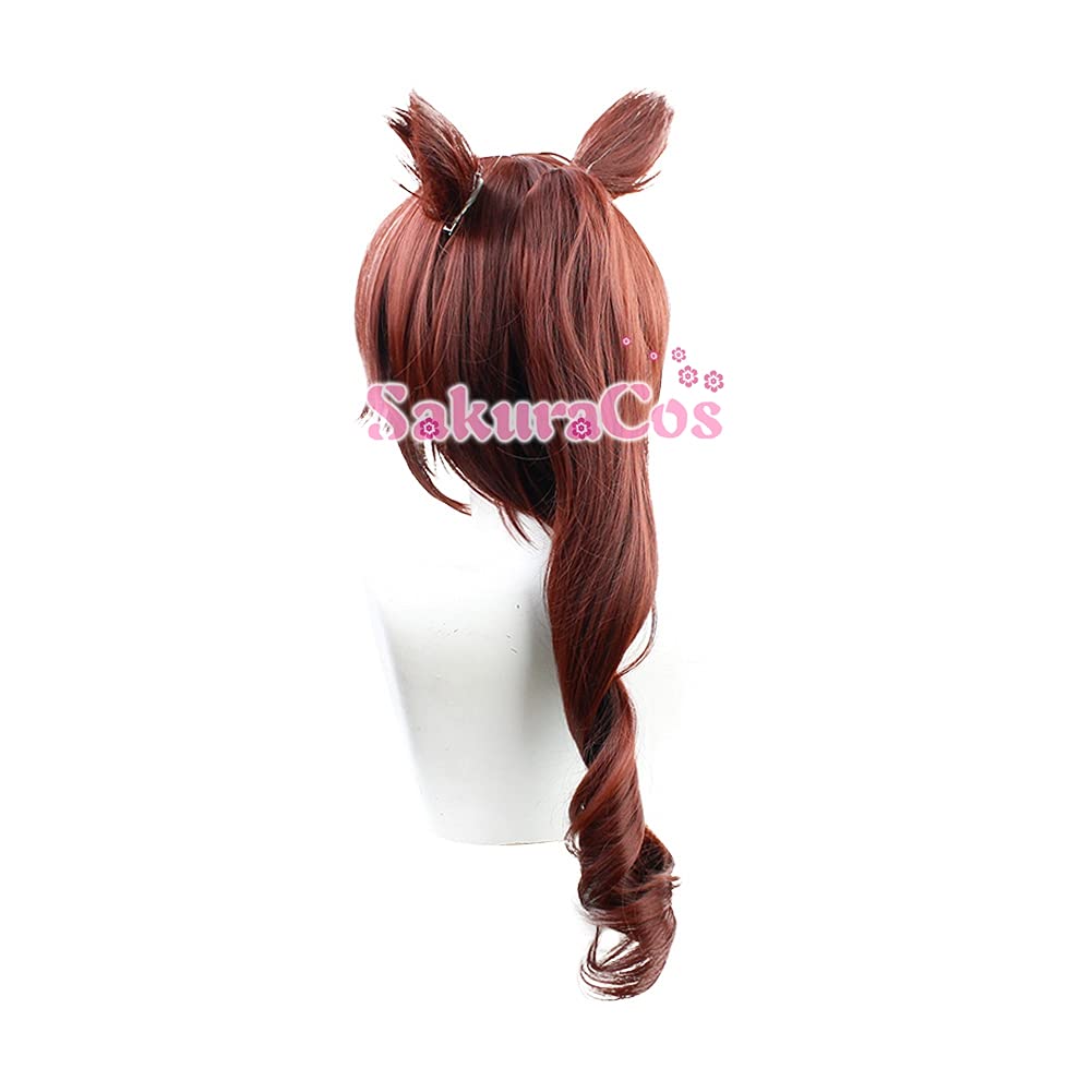 Sakuracos Uma Musume Pretty Derby Tokai Teio Cosplay Wig Ready-to-ship