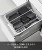 Yamazaki Frozen Rice Container Valve with Airtight Sealed Lunch Box L Black Tower Bento Box with Elastic Band and Dishwasher Safe 10638 &