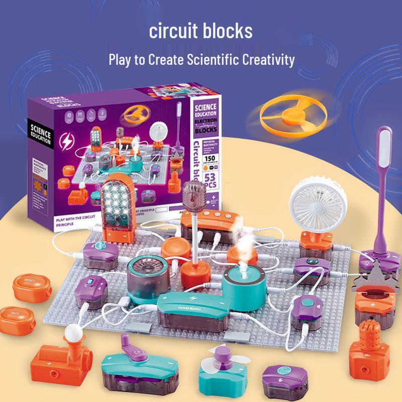 DIY Science Experiment Kit - Electronic Circuit Building Blocks for Primary Students