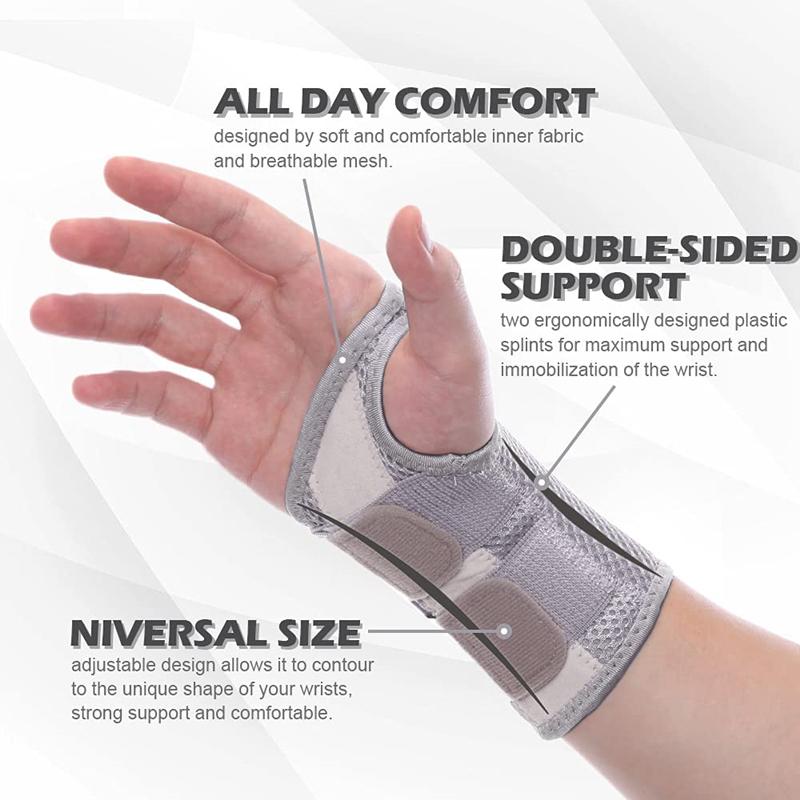 Adjustable Wrist Protector Breathable Wrist Support Carpal Tunnel Hand Brace Women Men Bodybuilding Gym Crossfit Sport Wristband