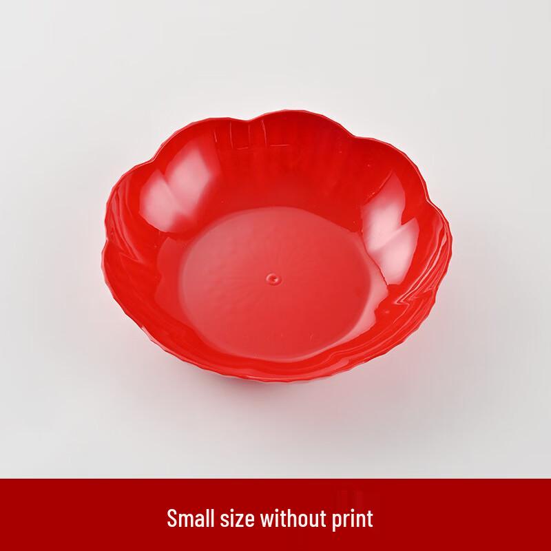 ZISIZ Red Plastic Festive Candy Tray