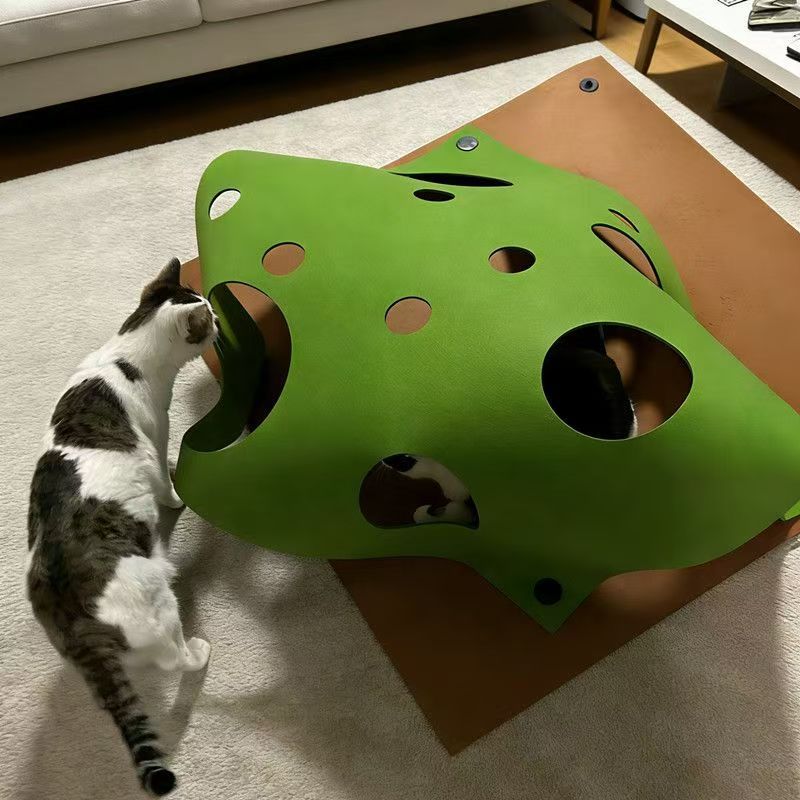 Cat Tunnel Toy Interactive Maze Play Mat Hide And Seek Carpet For Indoor C Kittens Exercise Training Stress Relief