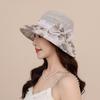 Summer New Sunscreen Hat Medium Hat Fashion Organza Bow Sun Hat Women's Big Brim Sunshade Bucket Hat