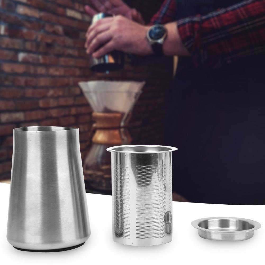 Stainless Steel Fine Mesh Coffee Powder Sieve Sifter Filter Container for Coffee Powder Sieving