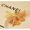 New fashion Exquisite Gold Hollow Dragonfly Necklace C145