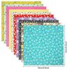 Blumen-Patchwork-Stoff Bedruckt Zuschnitt Niedlich Glücklich DIY 25x25cm 56-teiliges Set, 100% Baumwolle, Stoff, Stoffreste, Tasche, Basteln,