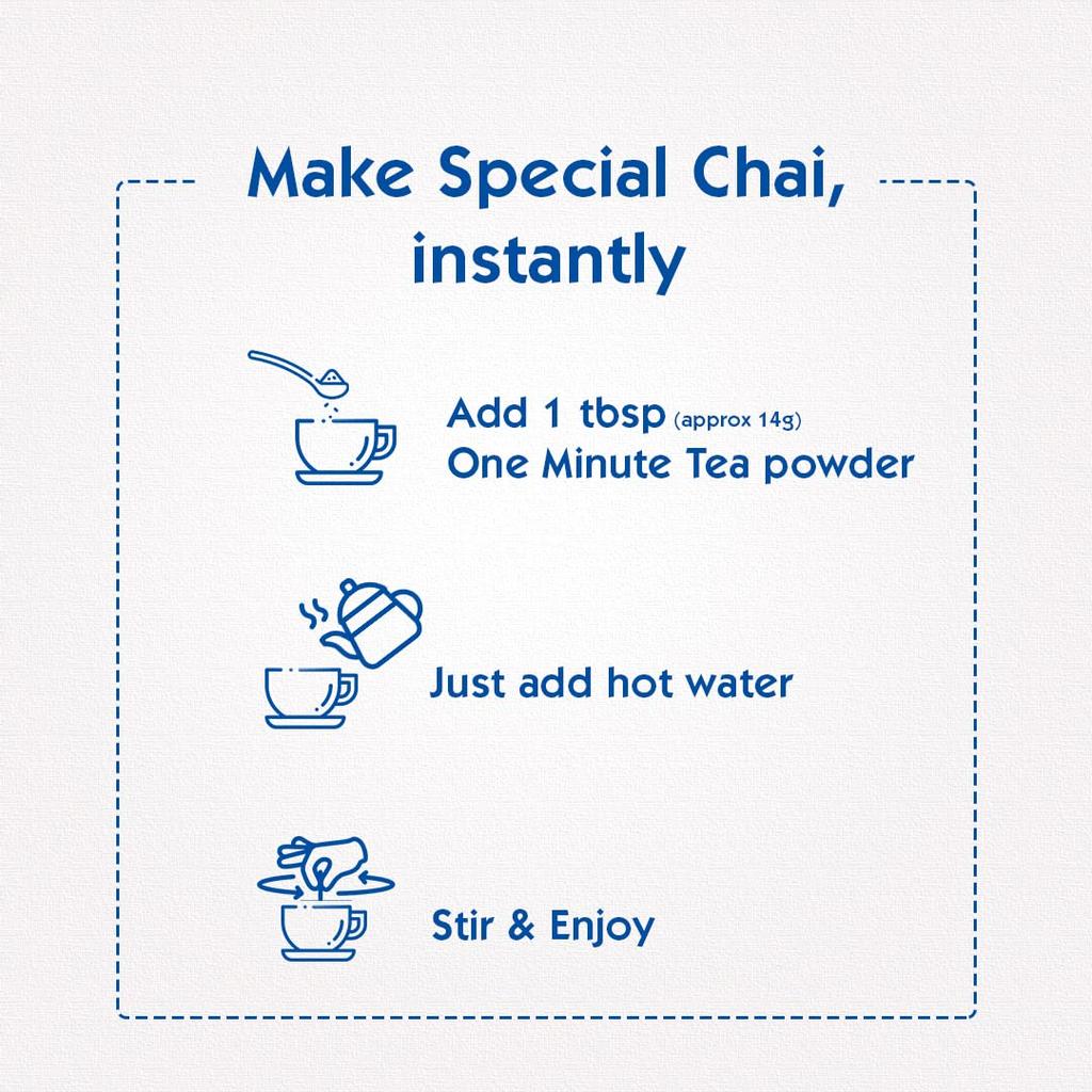 Society One Minute Tea Masala Flavour Instant Chai 1 Kg Pouch Pack of 1 Easy Brew