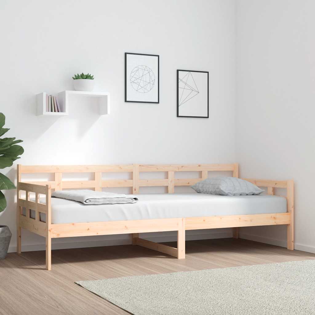 Daybed Solid Pine Wood 80 X 200 Cm