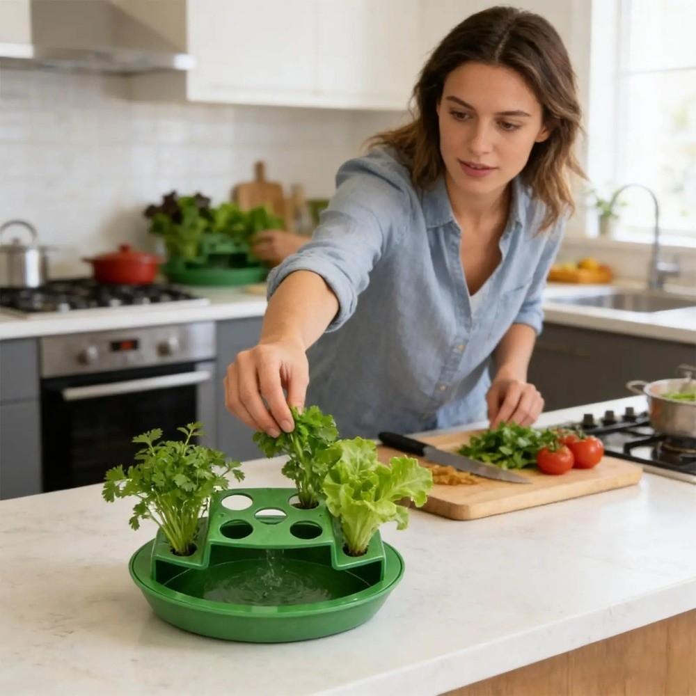 Plastic Chives Seedling Tray 9 Slots Sprout Planting Pot Onion Cultivation Box Celery