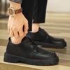 Men's Shoes Autumn Breathable Non-slip British Style Sports Casual Shoes Men's Work Business Suit Black Leather Shoes