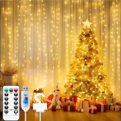 Garland Wedding Fairy Light LED Christmas Light USB Plug Curtain String Lamp Holiday Decor Party Birthday Wall Decoration