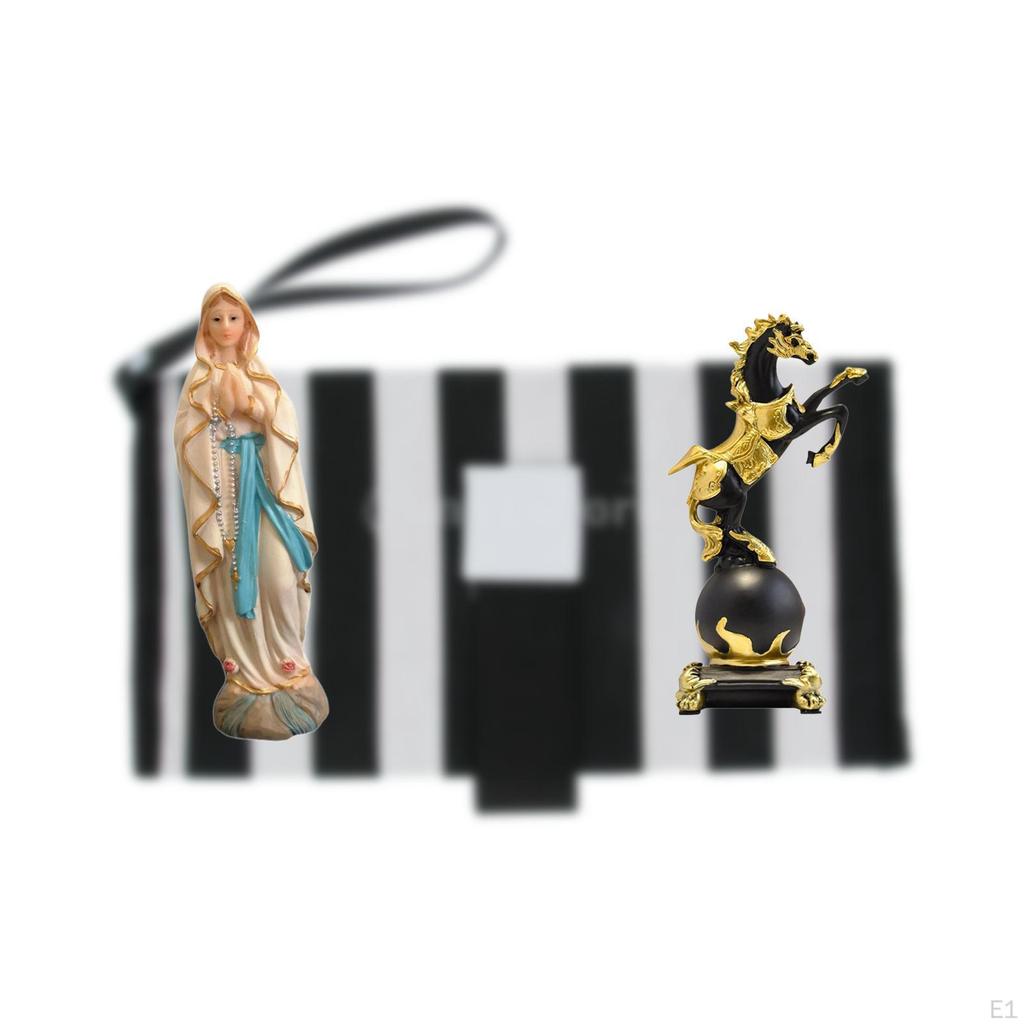 Mary Statue Modern Sculpture Collection Blessed Figurine Decorative Tabletop Ornament for Living