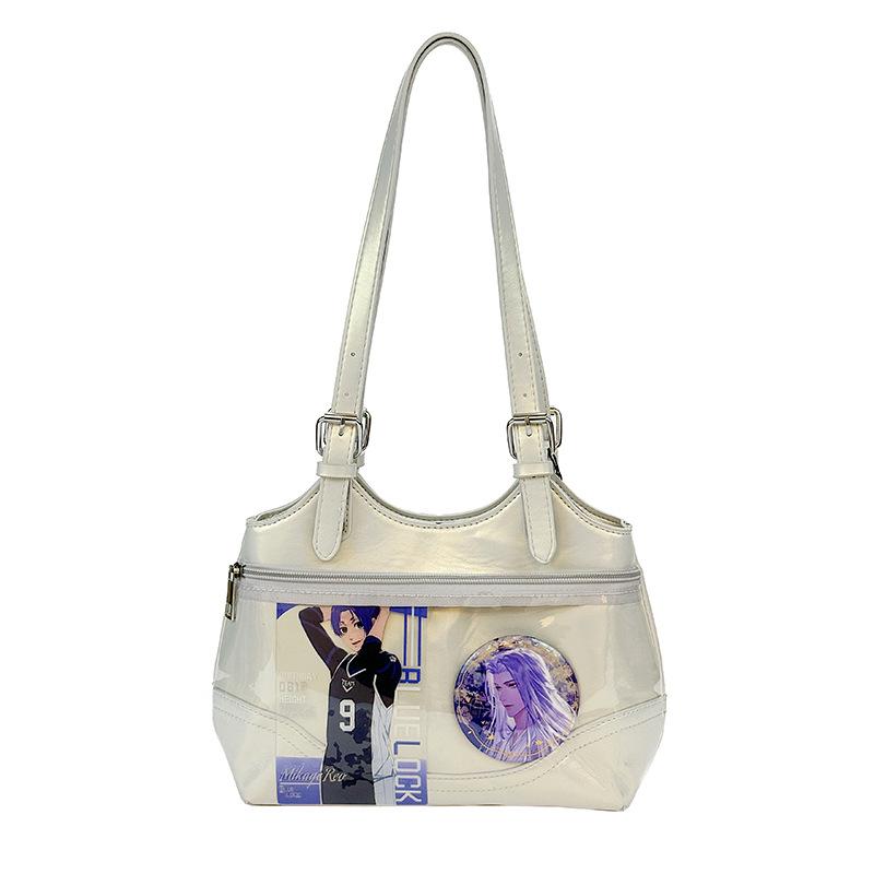 

Ba Chi, pearlescent two-dimensional girl shoulder bag versatile high-value women s handbag срібний