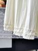 Women's High Waist A-Line Midi Skirt with Lace Trim - Spring/Summer 2026