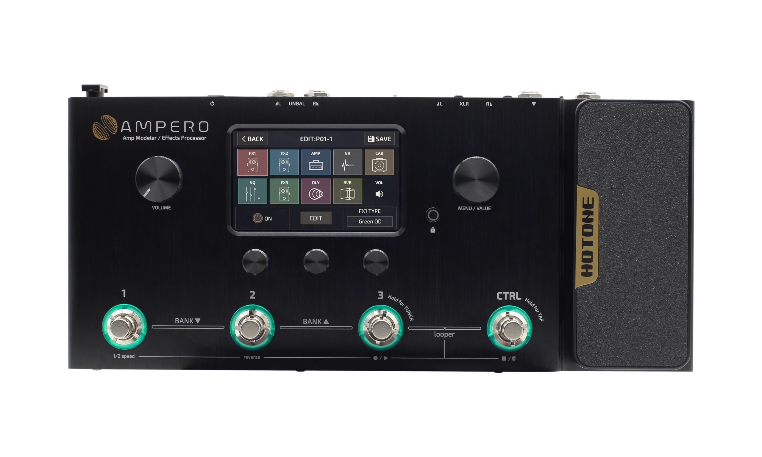 

HOTONE Multi Amp Modeler Effects Processor “AMPERO” & []