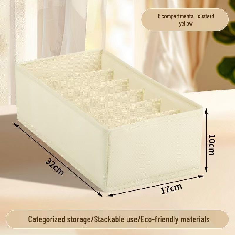 Multi-compartment Non-woven Underwear & Socks Storage Box Set