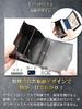 Men's Bifold Tochigi Leather Mini Wallet, Small, Slim, Compact, Portable, Genuine Leather with Large Capacity (Tochigi-black)
