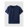 [RAKUYUME] Men's Pajamas, 100% Linen, Short Sleeve, Half Pants Set, Hemp, Room Wear, Large Size, Sweat Absorbent, Quick Drying, Thin, Cute, Top and