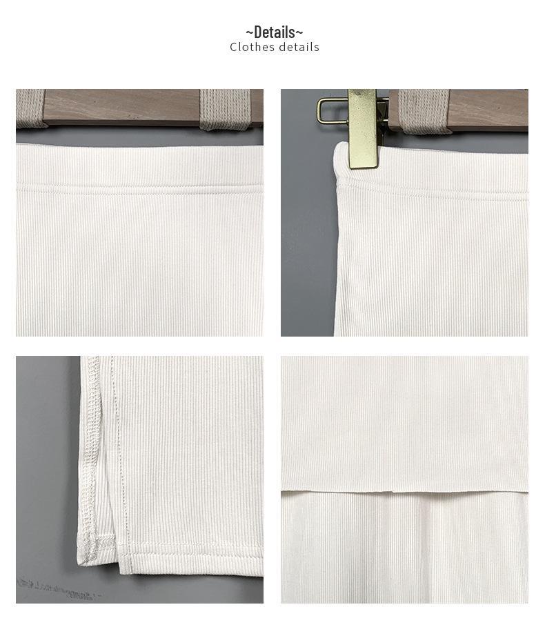 Elegant Korean High-Waisted Slimming Slit Bodycon Skirt