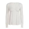 H Home European and American Women clothes French style Sweet Lace Deep V-neck a Swing Long sleeves Shirt Simple Solid Chest Type Top