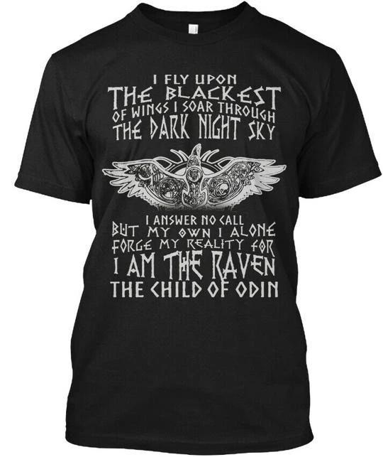 Raven The Child Of Odin . Norse About God. T shirt Made in the USA Size S to 5XL 3XL