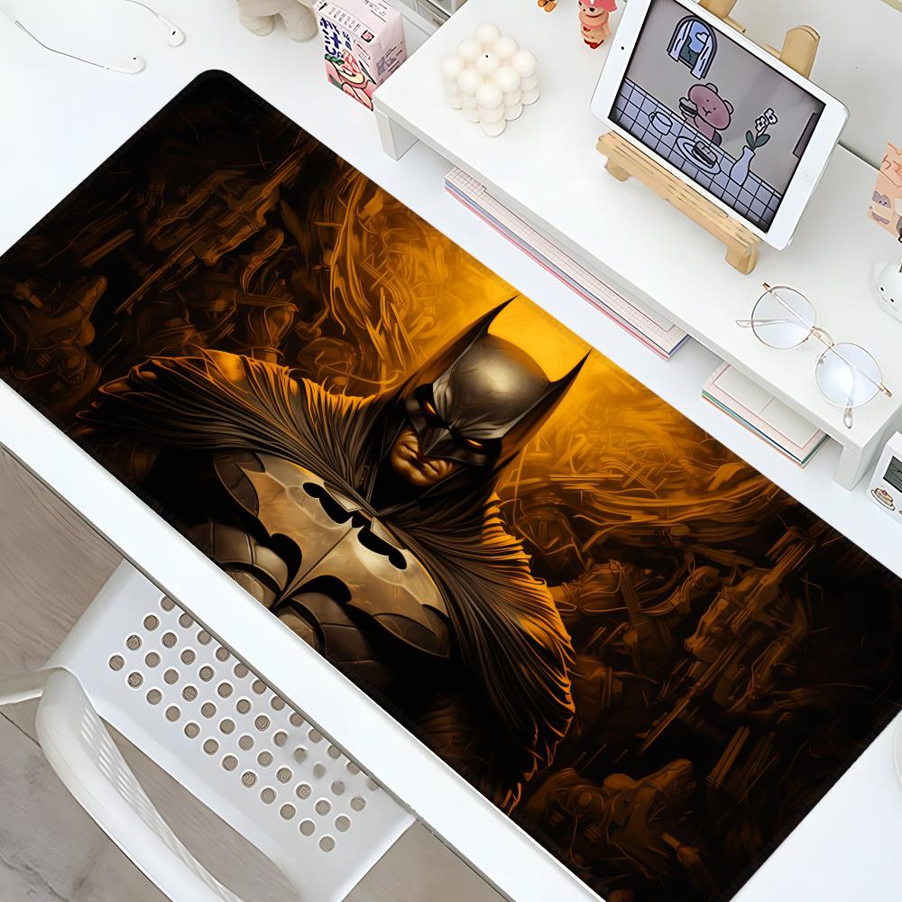 B-BatmanS Mouse Pad Gaming Locking Edge Big Computer Gamer Large Rubber Anime Art Mousepad Laptop Desk Mat
