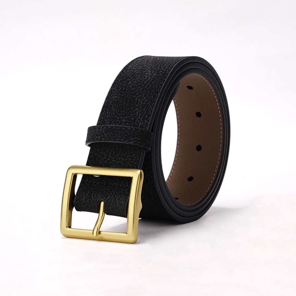 Retro Matte Women's Wide Belt, Trendy Simple Belt, Versatile Square Jeans Belt
