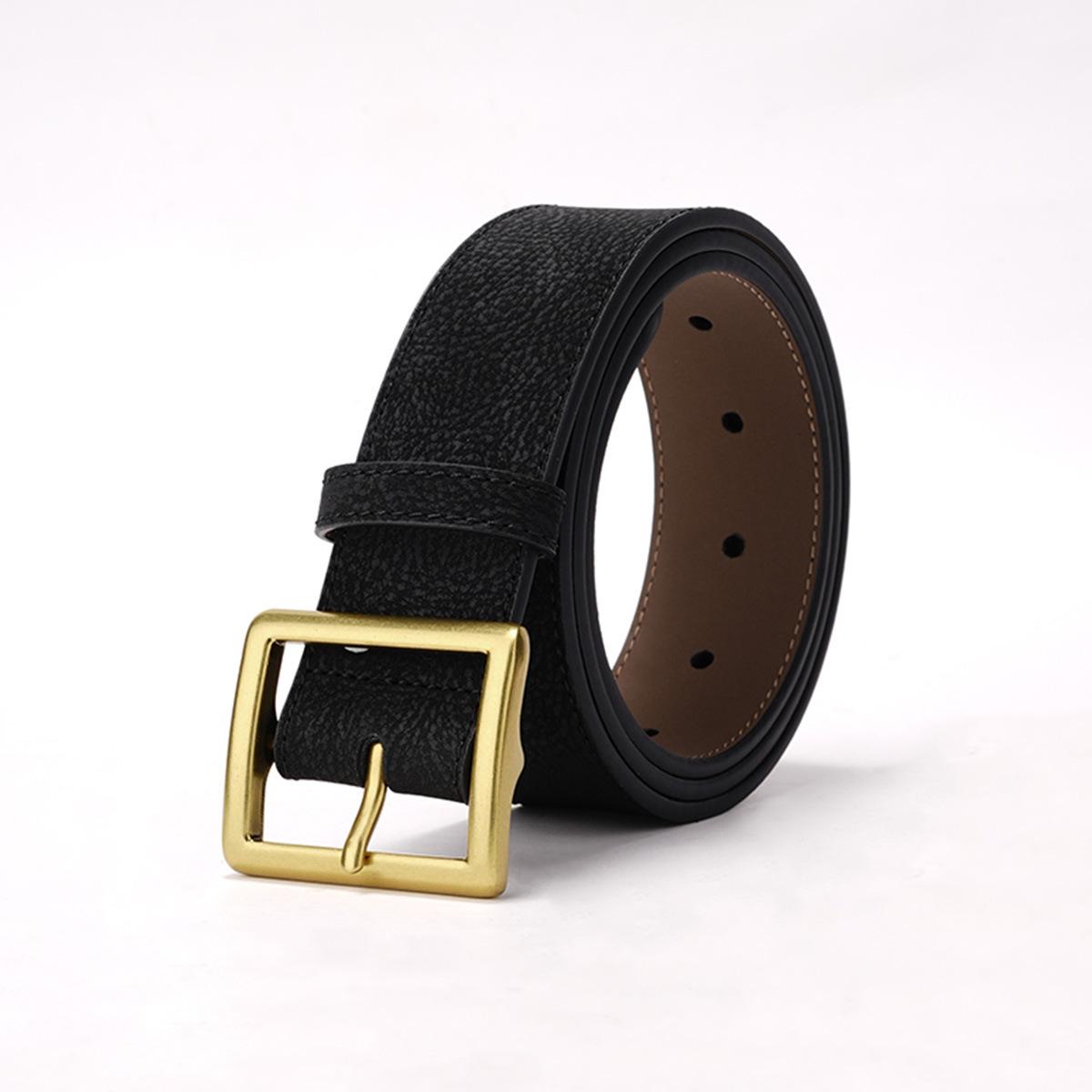 

Retro Matte Women s Wide Belt, Trendy Simple Belt, Versatile Square Jeans Belt 105cm