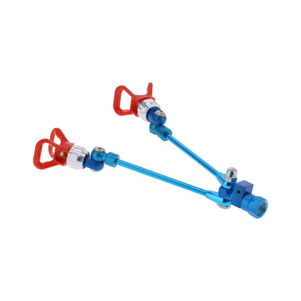 Airless Paint Spray Gun Double Nozzle Pole Metal Extension Accessory Replacement