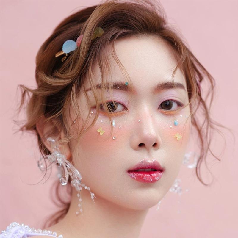 1Box Eyes Face Makeup Facial Decoration Patch Butterfly Diamond Pearl Adhesive Rhinestone Glitter Sequin Diy Nail Art Decoration