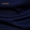 TALOS Men Clothing Embroidery Flower Button Stand Collar Long Sleeve Shirt Blouse Top